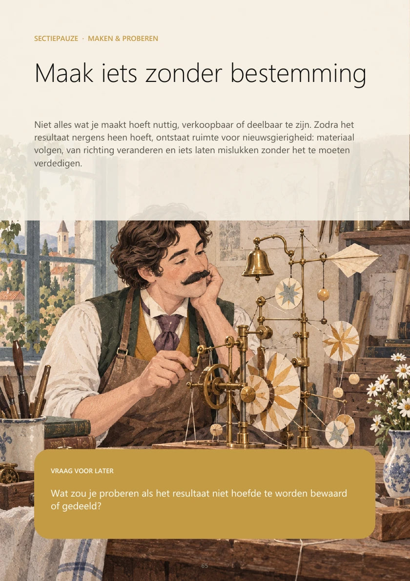 Binnenpagina Maak iets zonder bestemming uit OFFLIFE
