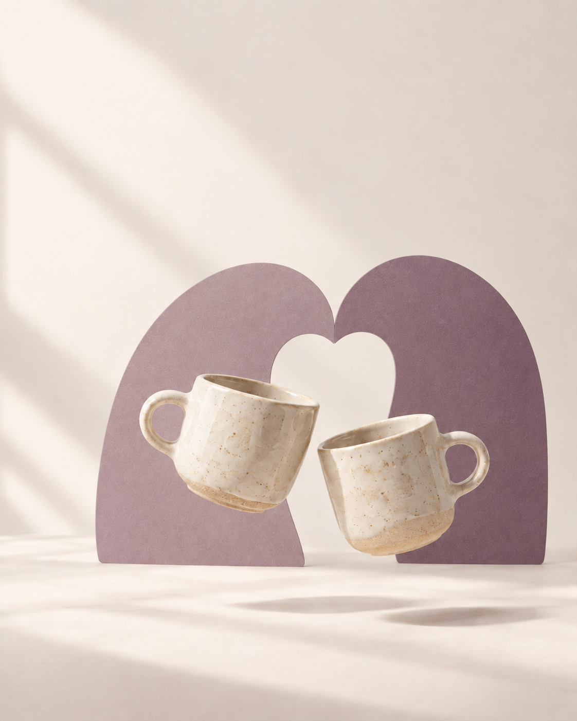 Two ceramic cups for the Connect section